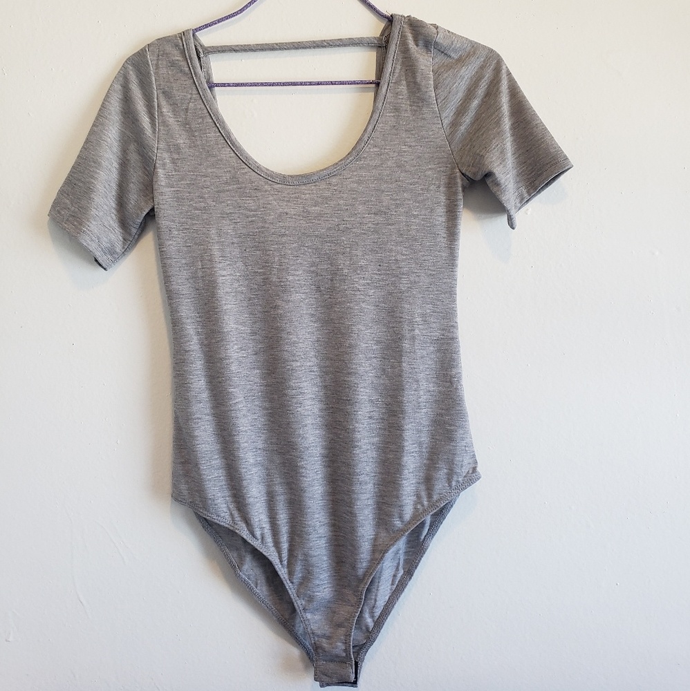 Gray bodysuit